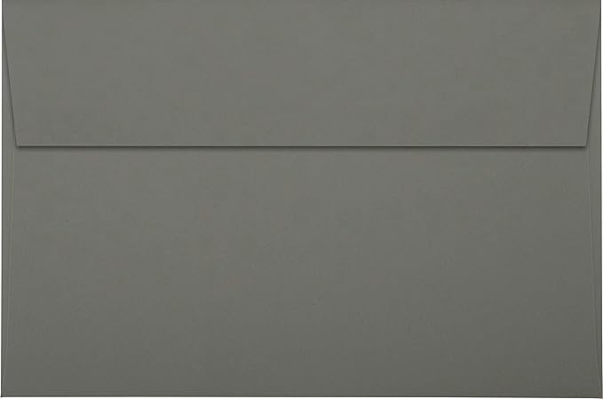 LUXPaper A9 Invitation Envelopes | Peel & Press | 5 3/4" x 8 3/4" | Smoke Gray - Image 2