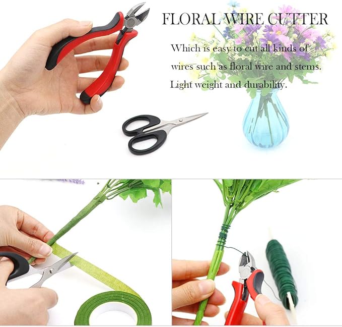 Floral Arrangement Kit, 17 Pieces Flower Tools Include Floral Wire Cutter - Image 6