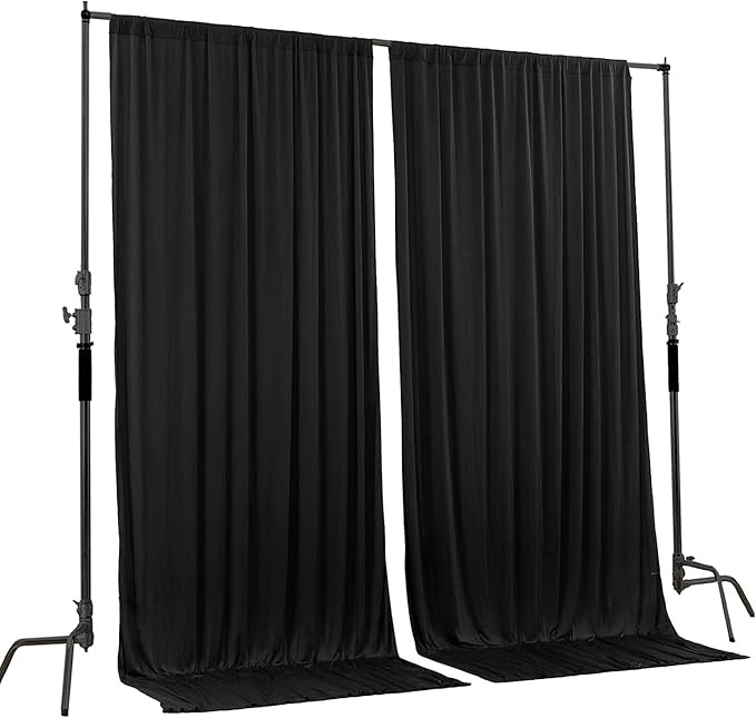 AK TRADING CO. 10 feet x 10 feet IFR Polyester Backdrop Drapes Curtains Panels - Image 2