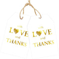 joycraft 50PCS Gold Foil Thank You Tags by joycraft