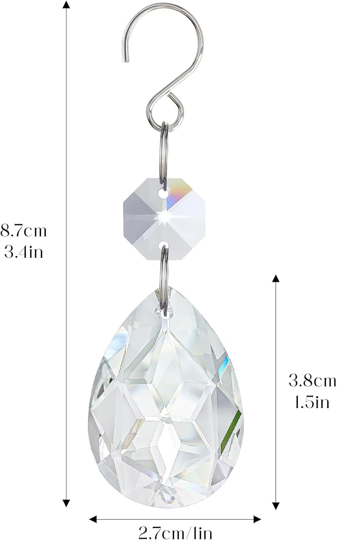 H&D HYALINE & DORA 3Inch Crystal Suncatcher Bauhinia Prisms Pendants 10Pcs - Image 5