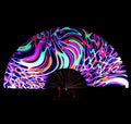 Amajiji Rave Folding Hand Fan Popping Fans by Amajiji
