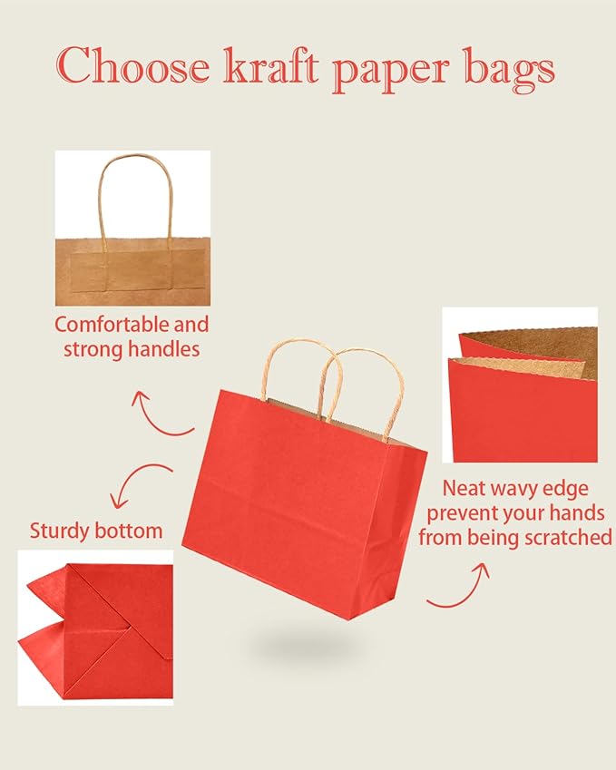 qiqee 100PCS Large Gift Bag - Image 3