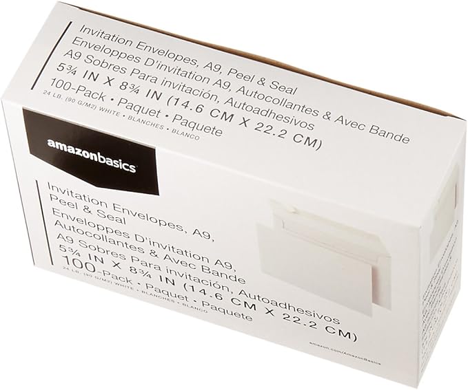 Amazon Basics A9 Blank Invitation Envelopes - Image 7