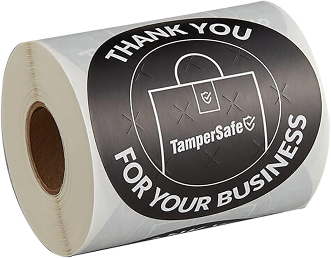 Angel's Peel Lounge Thank You Tamper Proof Stickers Roll — Tamper Evident by AngelsPeelLounge