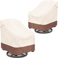 Outdoor Swivel Chair Cover 2 Pack, Outdoor Furniture Patio Chair Covers by Okcool