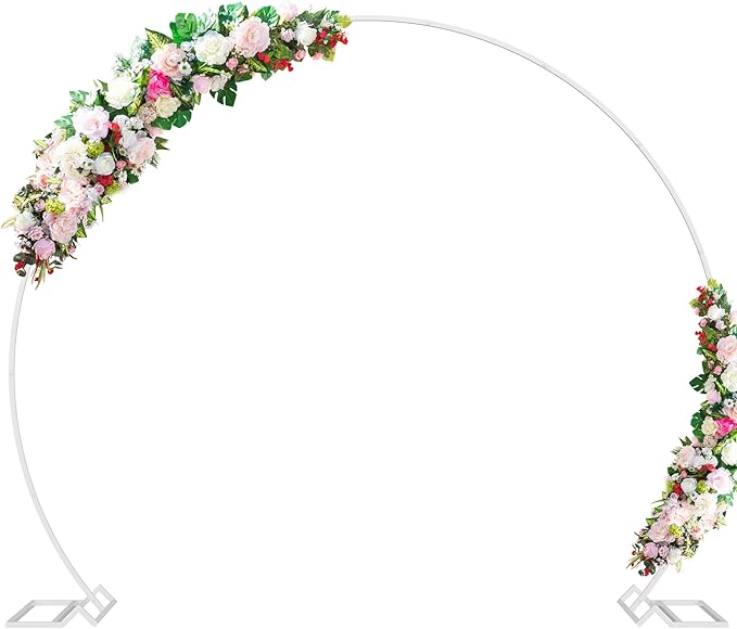 Wokceer Wedding Arch 7.2FT Round Backdrop Stand Metal Circle Backdrop Stand by Wokceer