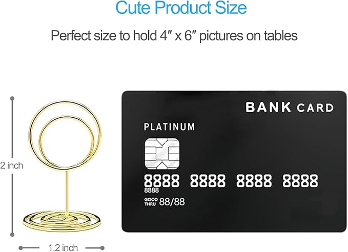 20pcs Mini Place Card Holders, Cute Table Number Holders, Small Size Table Card - Image 3