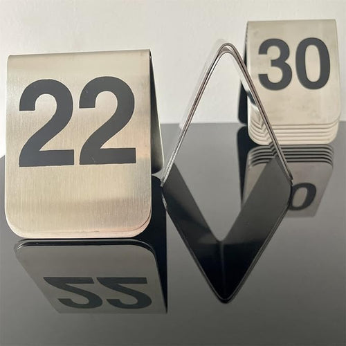 10 Pcs Metal Place Cards Stackable Tent Style Table Numbers，Place Card Holders - Image 2
