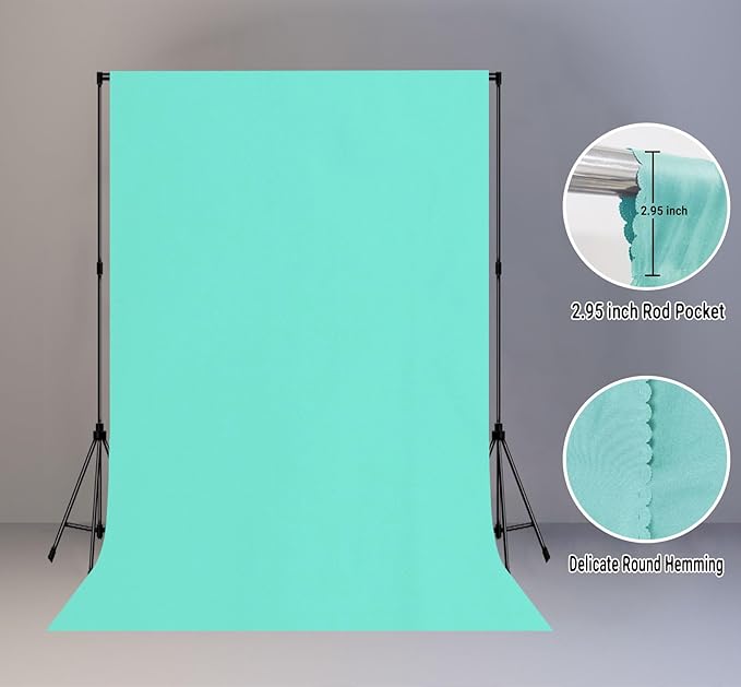 6x9FT Light Blue Screen Backdrop - Image 2