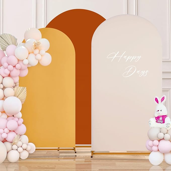 SoarDream Double-Sided Wedding Arch Backdrop Cover 6FT 6.6FT 7.2FT Set of 3 - Image 5