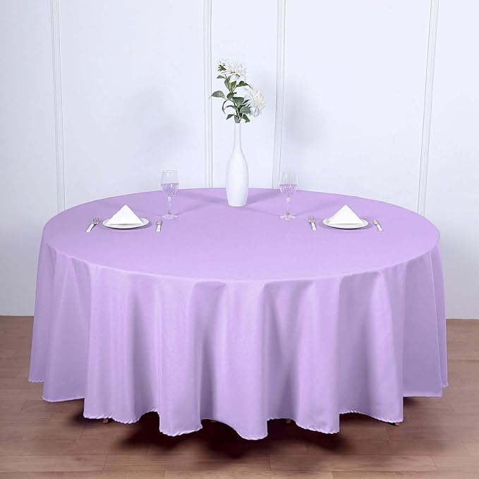Efavormart Round Tablecloth, 108 Inch Stain & Wrinkle Resistant Washable Table by efavormart