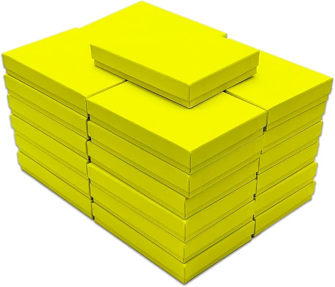 TheDisplayGuys - 25-Pack #53 Kraft Paper Cardboard Gift Boxes/Jewelry Cases w. - Image 3