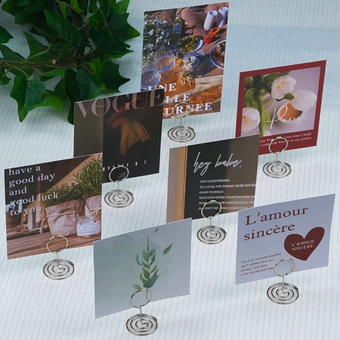 20pcs Mini Place Card Holders, Cute Table Number Holders, Classy Table Card - Image 7