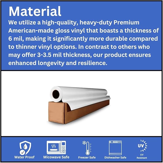 Custom Stickers Vinyl Waterproof Dishwasher Safe, UV Resistant 1.5-10 in. Make - Image 3