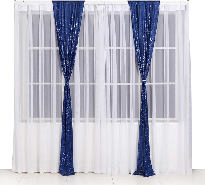 SquarePie Sequin Backdrop Non-Transparent Background Sparkly Curtain - Image 9