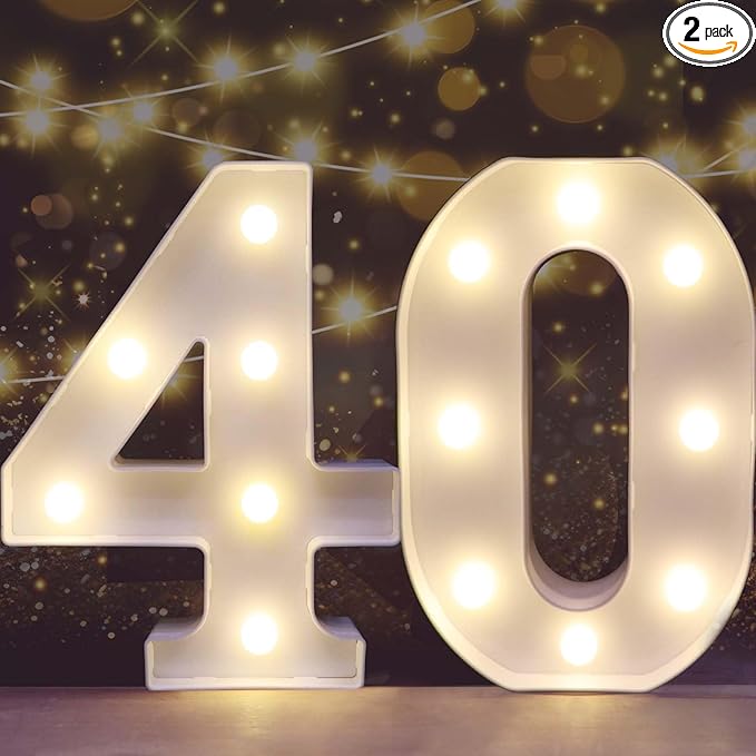 Pooqla 40th Birthday Decorations by Pooqla