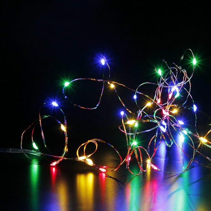 MUMUXI 20 Pack 3.3ft Fairy Lights Battery Operated String Lights, Mini LED - Image 2