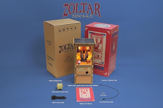 New Wave Toys Zoltar Speaks Mini Replica Fortune Teller Machine, Fully Animated - Image 8