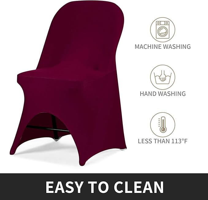 Peomeise Stretch Spandex Folding Chair Cover - Image 4