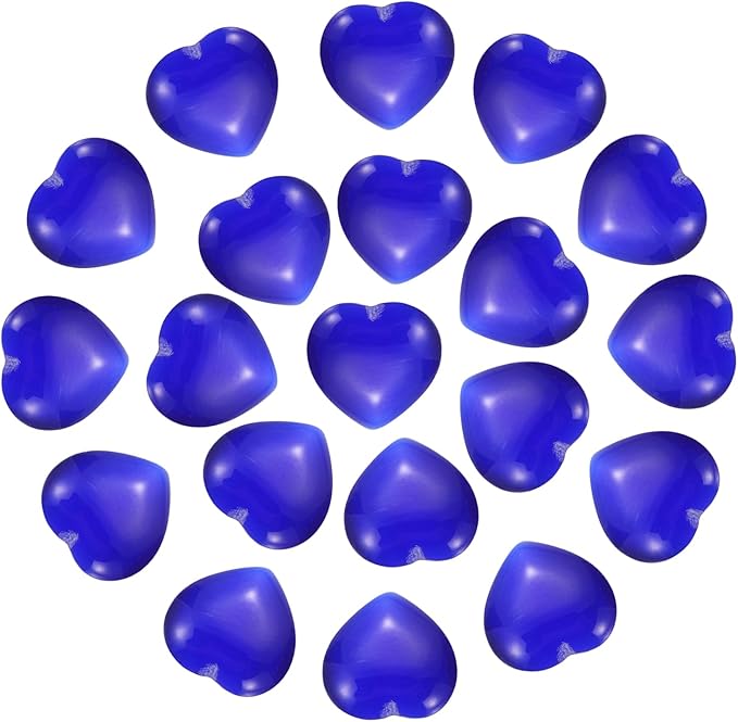 PATIKIL 20 Pcs Natural Heart Shaped Crystal Stone, 0.6 Inch Mini Polished Love by PATIKIL