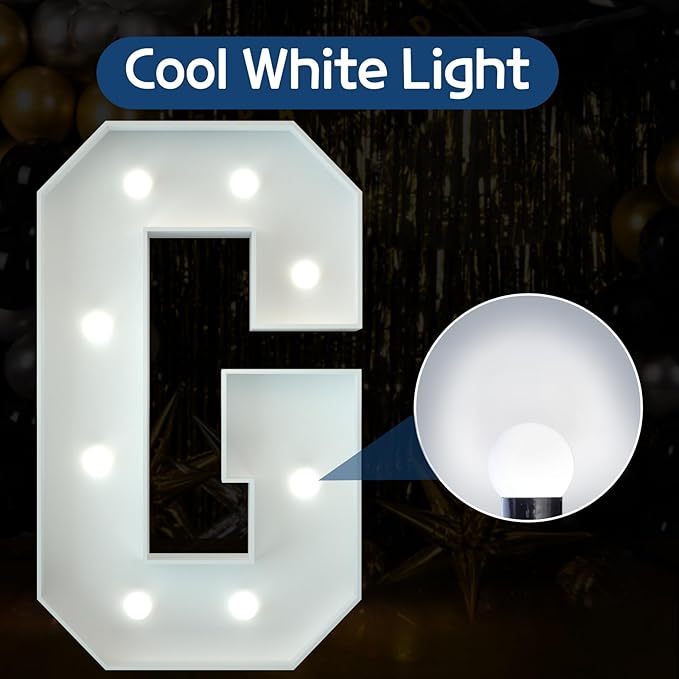 Marquee Letters 3 Feet Tall Large Light Up Letters Baby Shower Decorations - Image 2