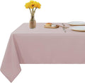 Fitable Rectangle Tablecloth Stain and Wrinkle Resistant Washable Polyester by Fitable