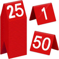 Tuanse Table Numbers 1-50 Acrylic Double Side Numbered Table Tents Restaurant by Tuanse