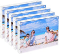 5 Pack Acrylic Picture Frame 5x7 Clear Double Sided Magnetic Picture Frameless by JUOIFIP