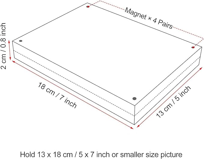 Boxalls 5x7 Inches Acrylic Picture Frames- 3 Pack, Desktop Frameless Photo - Image 4
