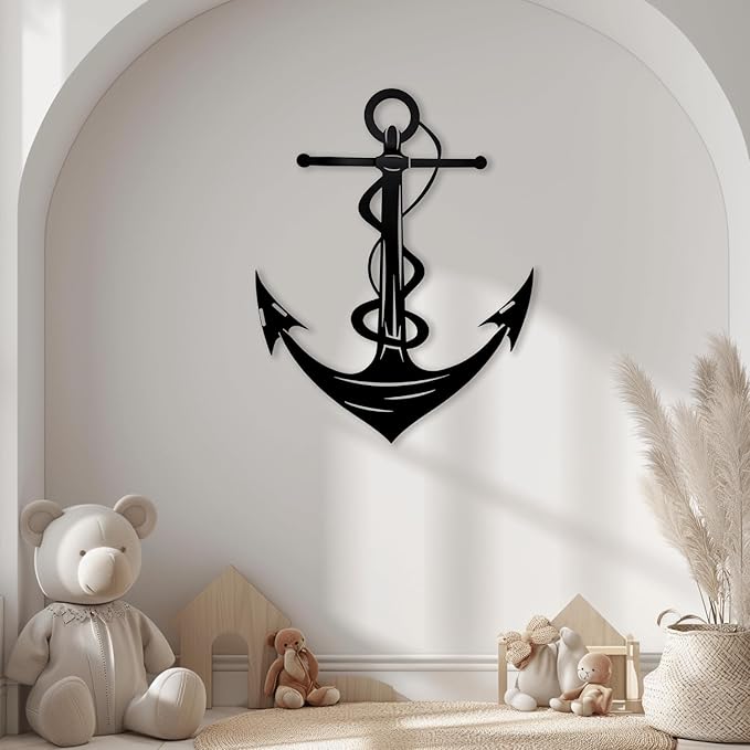 XXQ Anchor Metal Wall Decor, Anchor Metal Wall Art - Image 5