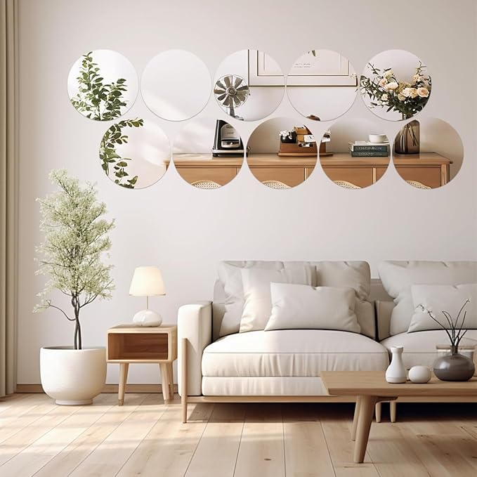 9PCS Small Round Mirror Centerpieces - Image 7