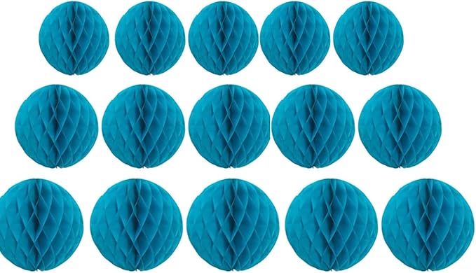15pcs Honeycomb Balls Decorations 4'' 6'' 8'' Party Honeycomb Ball Flower by Yangeey