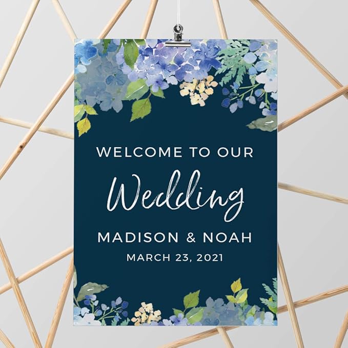 Andaz Press Personalized Extra Large Wedding Easel Board Party Sign, 12x18-inch - Image 5