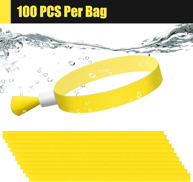 Green-Power America 100 Pcs Cloth Event Wristbands, Event Wristbands, Colored - Image 4