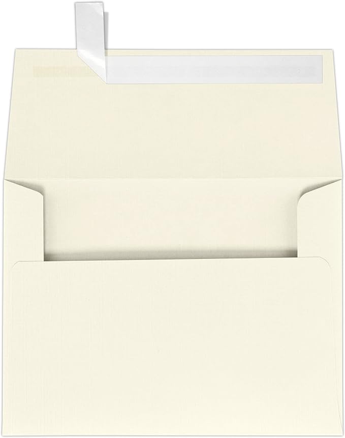 LUXPaper A7 Invitation Envelopes | Peel & Press | 5 1/4" x 7 1/4" | Natural by LUXPaper