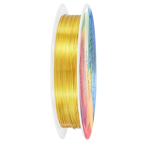 0.4 mm/26 Gauge Copper Wire for Jewelry Making, 30.2FT Copper Beading Craft by MMETERXITY