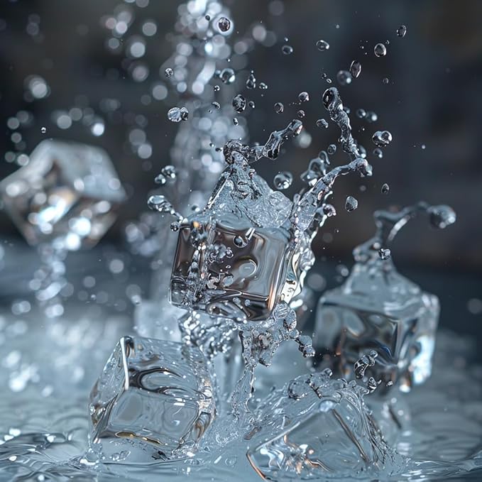 HappyFiller 22 PCS Large Crystal Square Fake Ice Cubes Acrylic Ice Rocks - Image 8