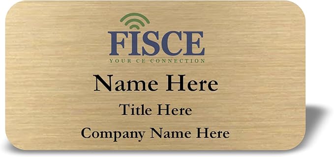 Custom Name Tag with Logo by Awards4U