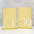 JINMURY Gold Wedding Table Numbers 1-30 by JINMURY