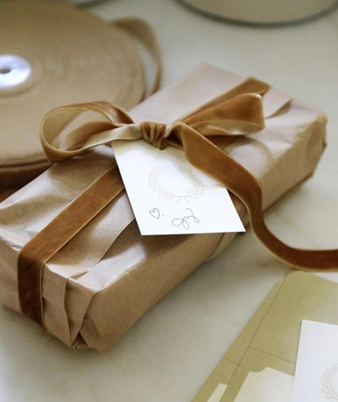 Copper Velvet Ribbon 1'' 25 Yards - Image 4