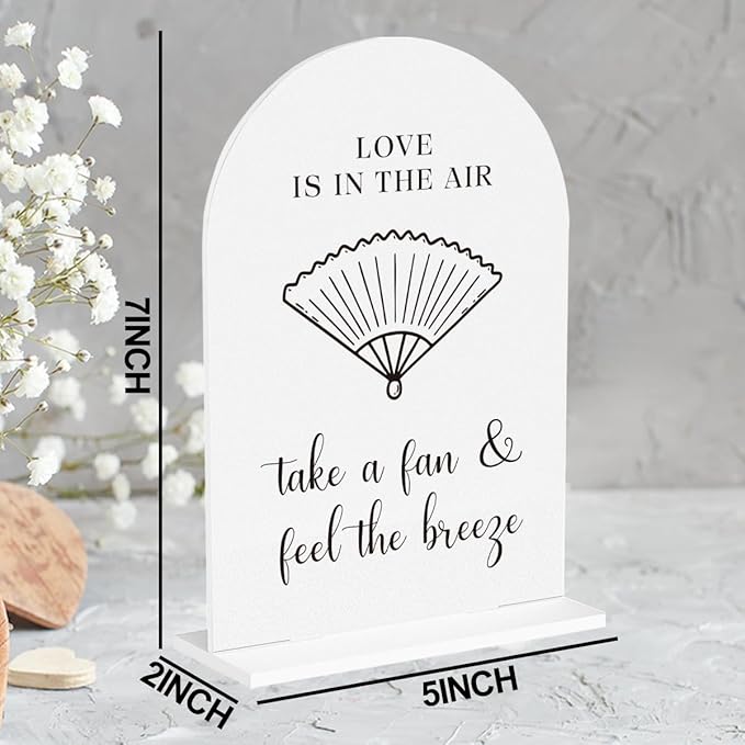 Wedding Fan Signage Take A Fan Sign - Image 2
