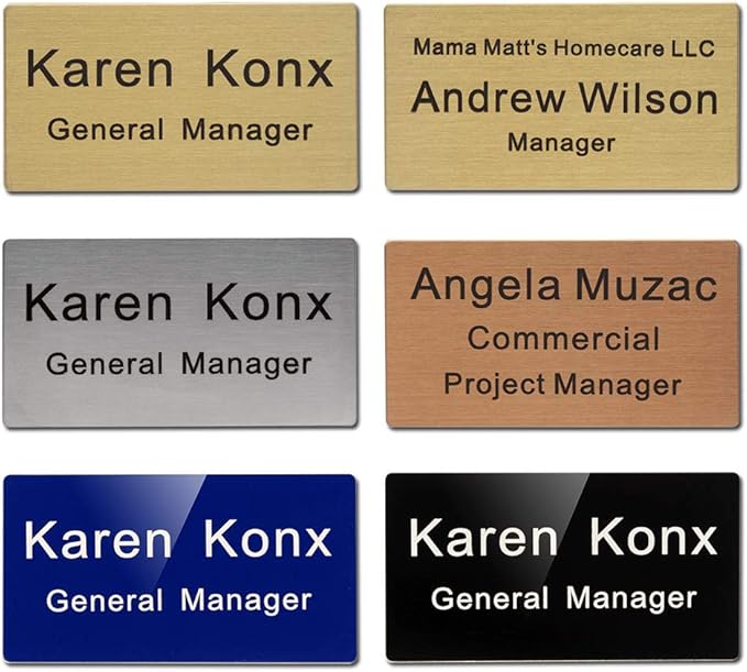 Custom Engraved Name Tag Badge for Business Personalized Identification - Image 6