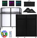 LUCKUP DJ Facade Booth 41"L x 20"W Portable DJ Facade by LUCKUP