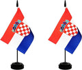 2 Pack Croatia Desk Flag, Croatian Table Office Flag by Unknown