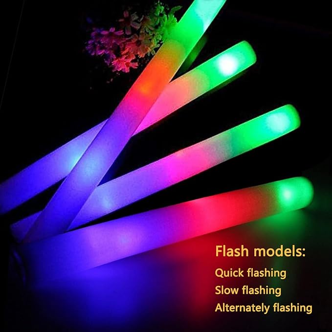 Glow Sticks Bulk-12 Pcs Light up Foam Sticks - Image 5