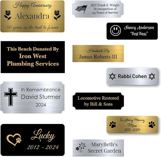 GEM AWARDS Custom Engraved Name Plate by GemAwards
