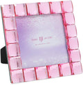 Isaac Jacobs Decorative Sparkling Light Pink Jewel Picture Frame, Photo Display by IsaacJacobs