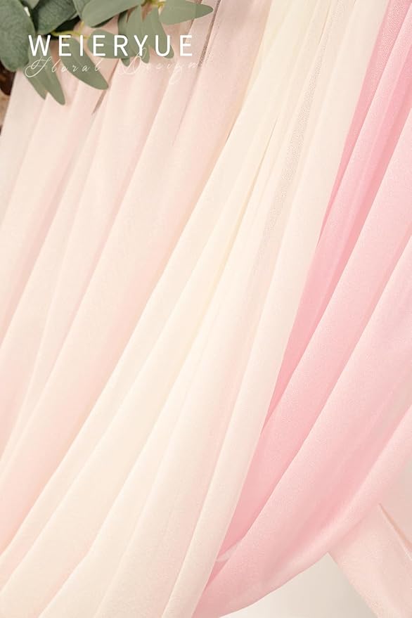Deluxe Pink Artificial Wedding Arch Flowers - Image 5