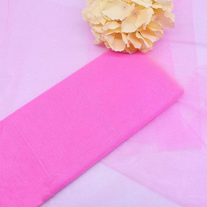 Crystal Organza Tulle Sheer Fabric Backdrop Curtains - Image 2